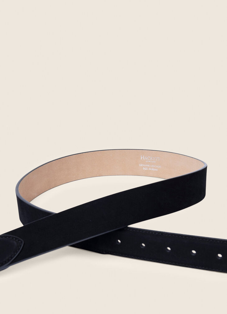 Plain leather belt