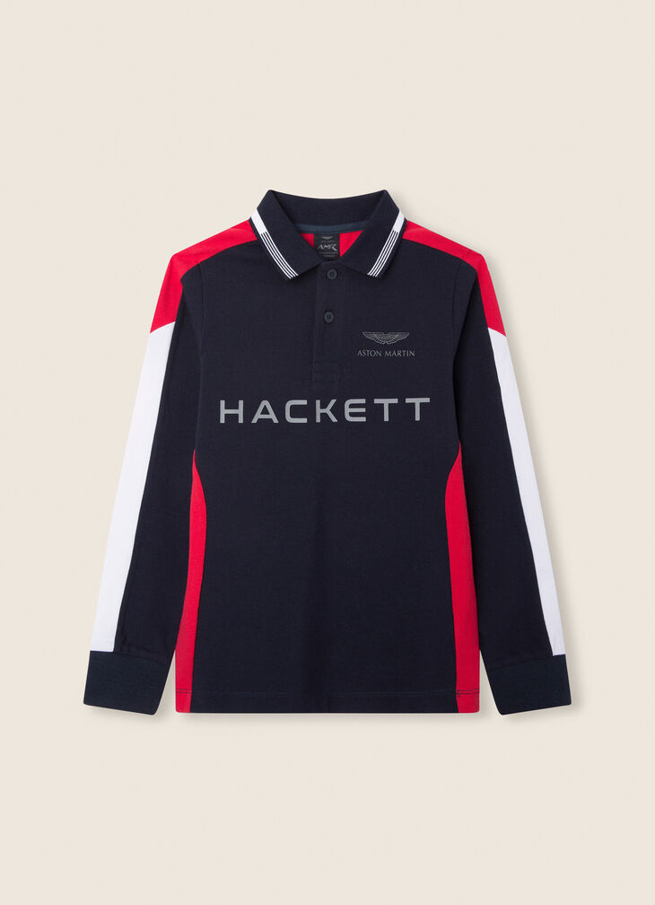 Motor inspired polo shirt