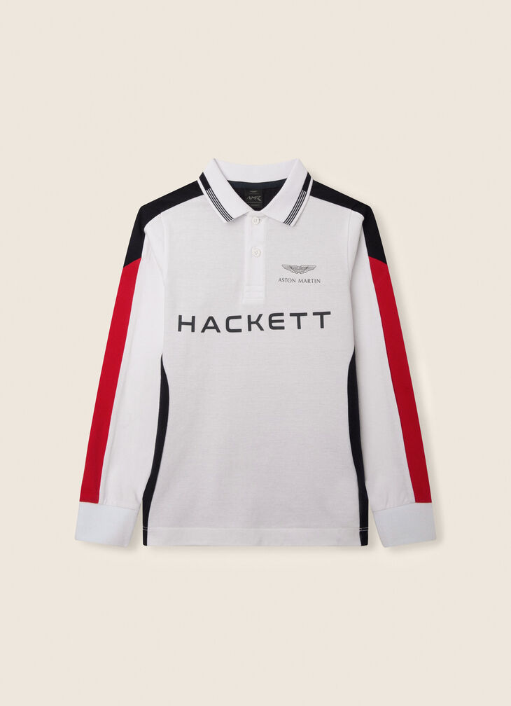 Motor inspired polo shirt