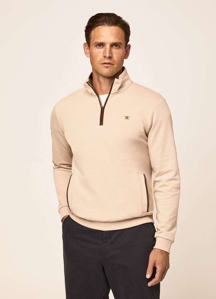 Half-zip sweatshirt