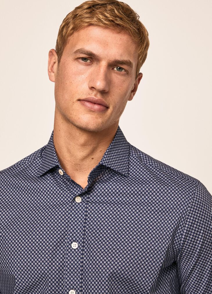 Micro print shirt