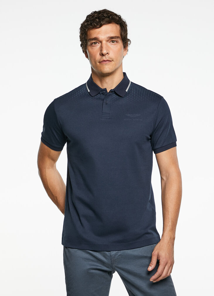 Motor inspired polo shirt