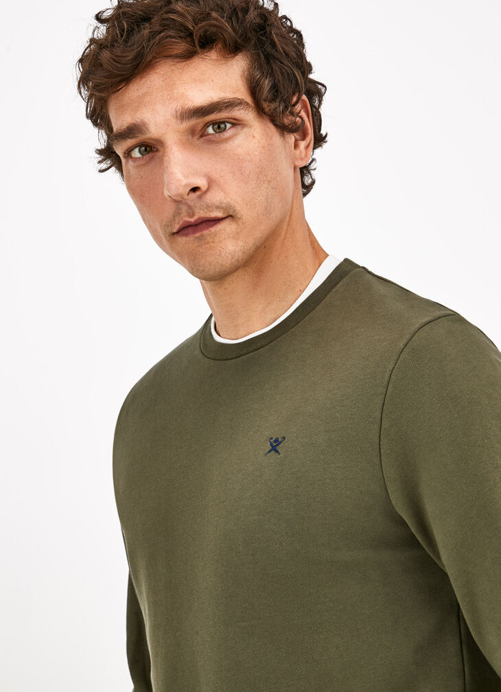 Crew neck basic sweatshirt