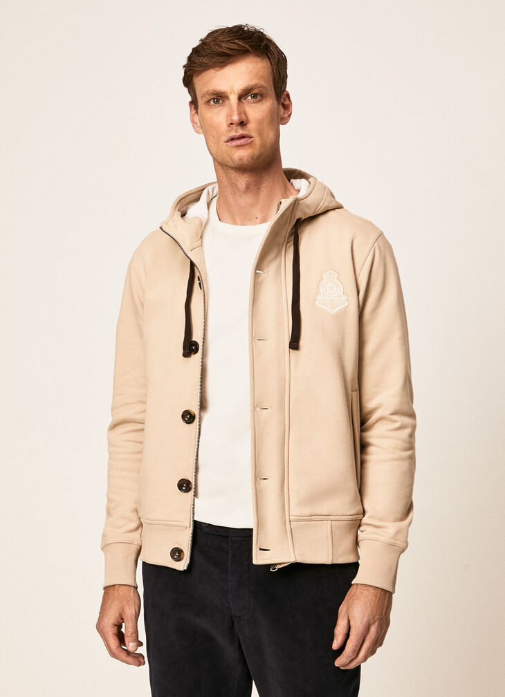 Hooded fleece jacket