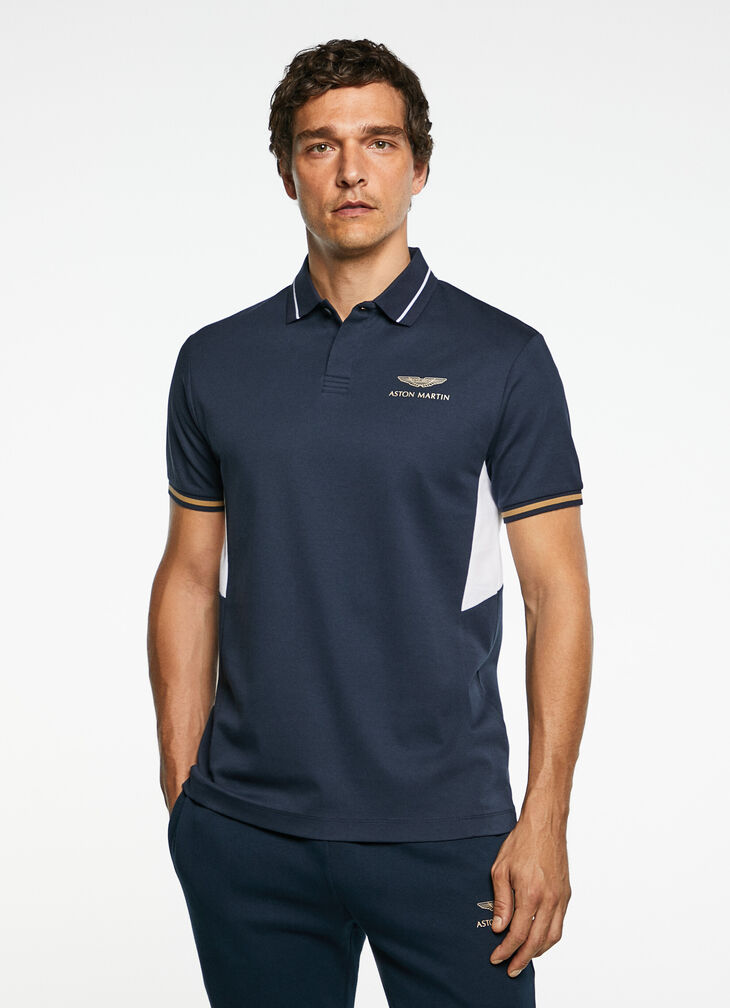 Motor inspired polo shirt