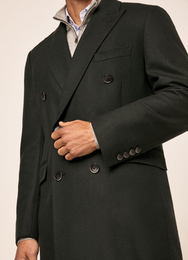 Wool cashmere overcoat