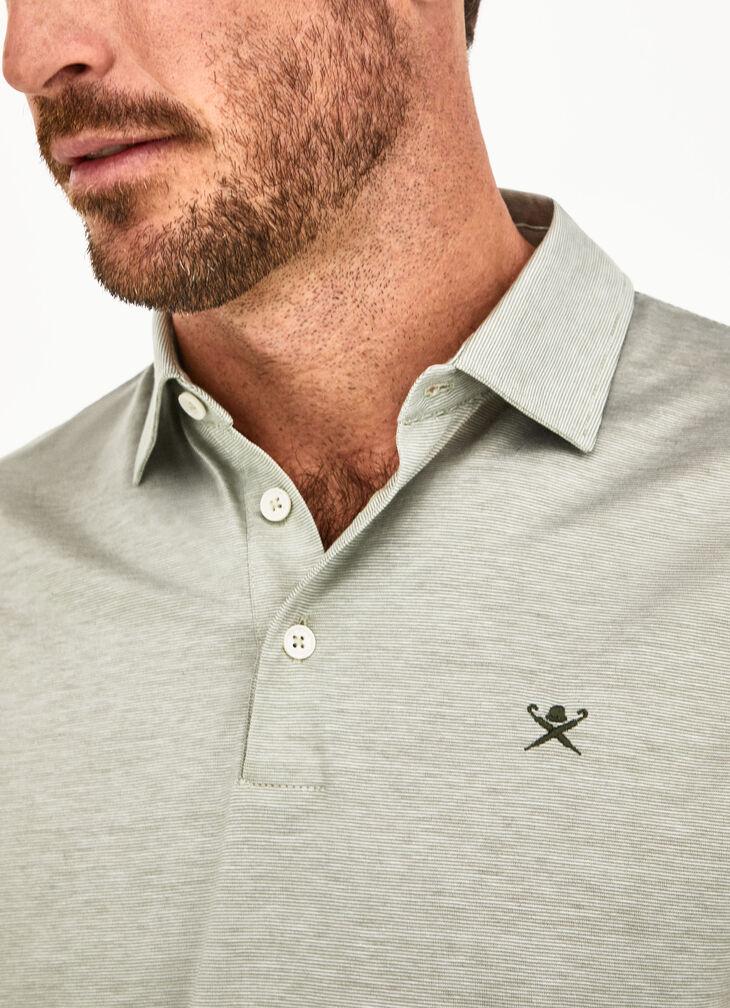 Striped polo shirt