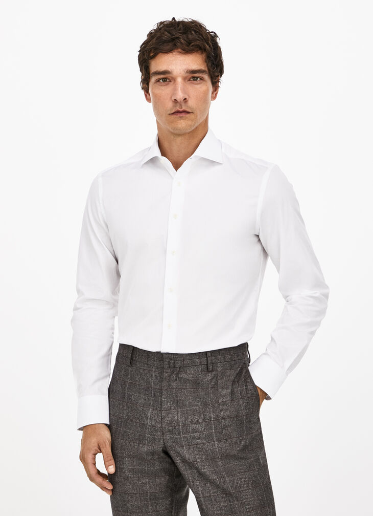 Cotton poplin shirt