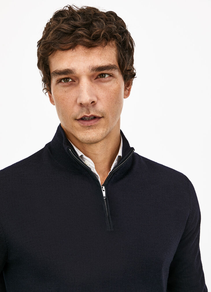 Merino wool silk jumper