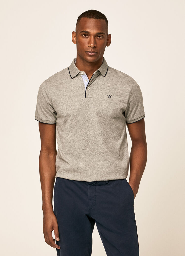 Tipped collar polo shirt