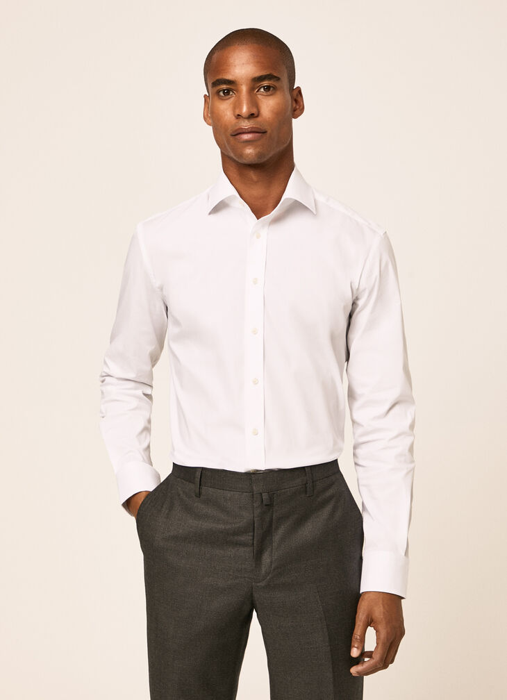 Stretch cotton shirt