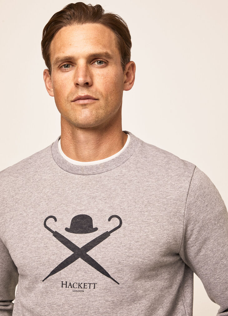 Crew neck cotton sweatshirt