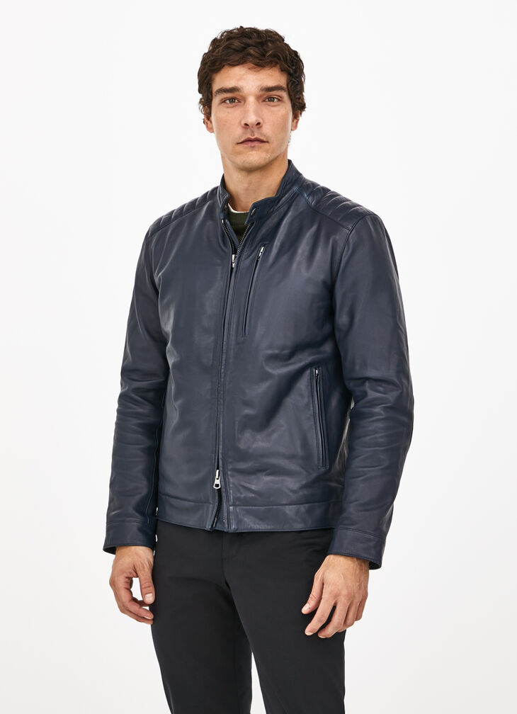Leather motorcicle jacket