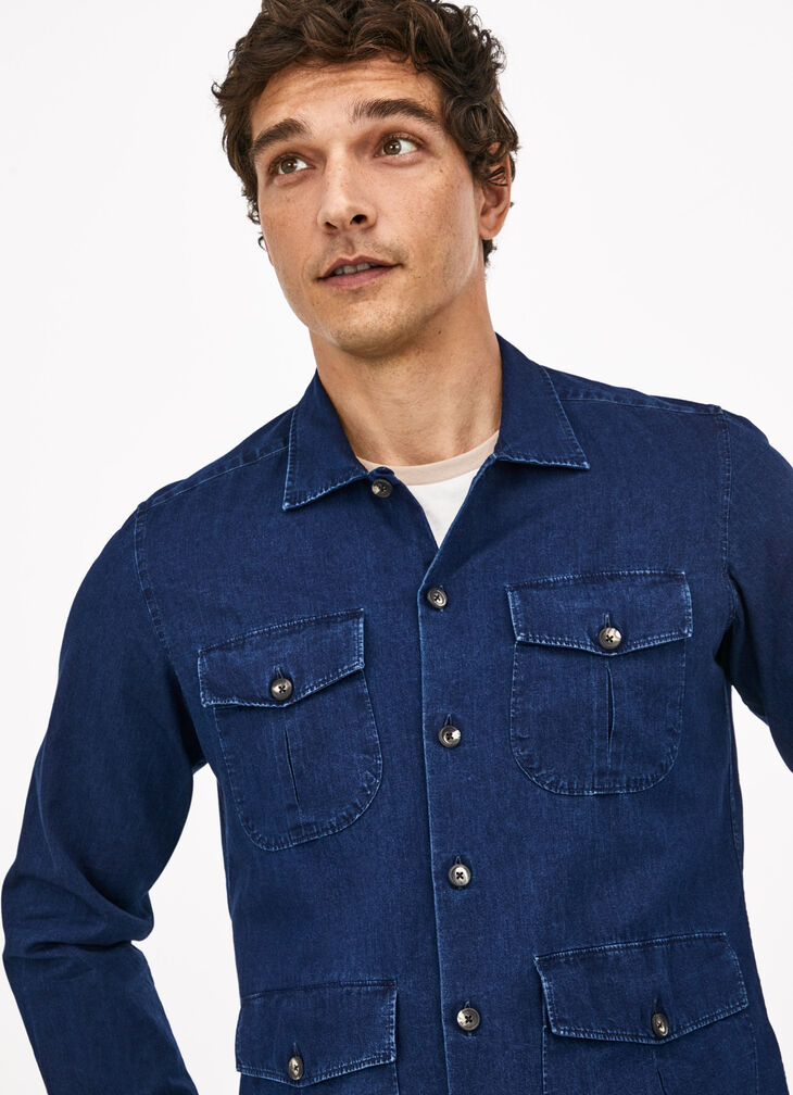 Indigo overshirt