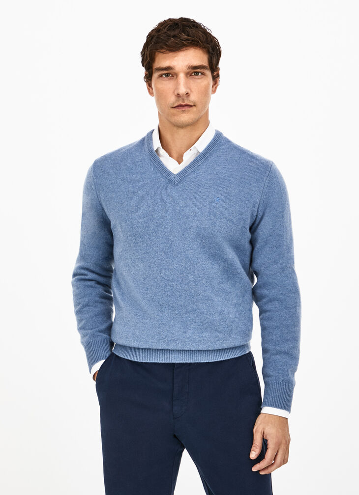 Lambswool V-neck jumper