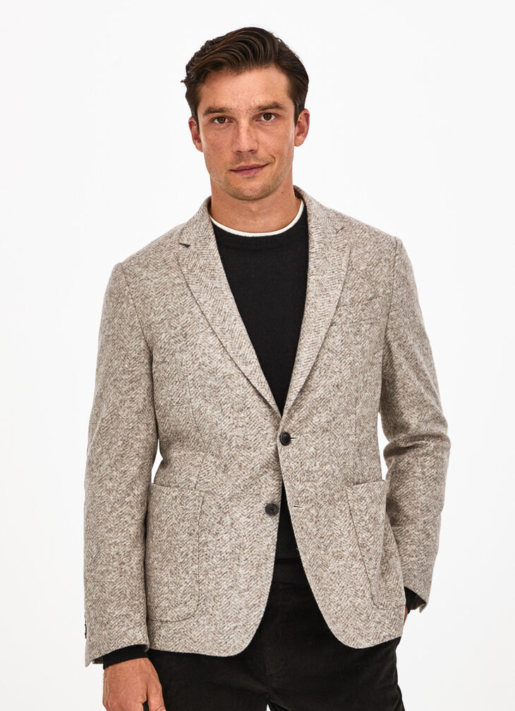 Textured knit jacket