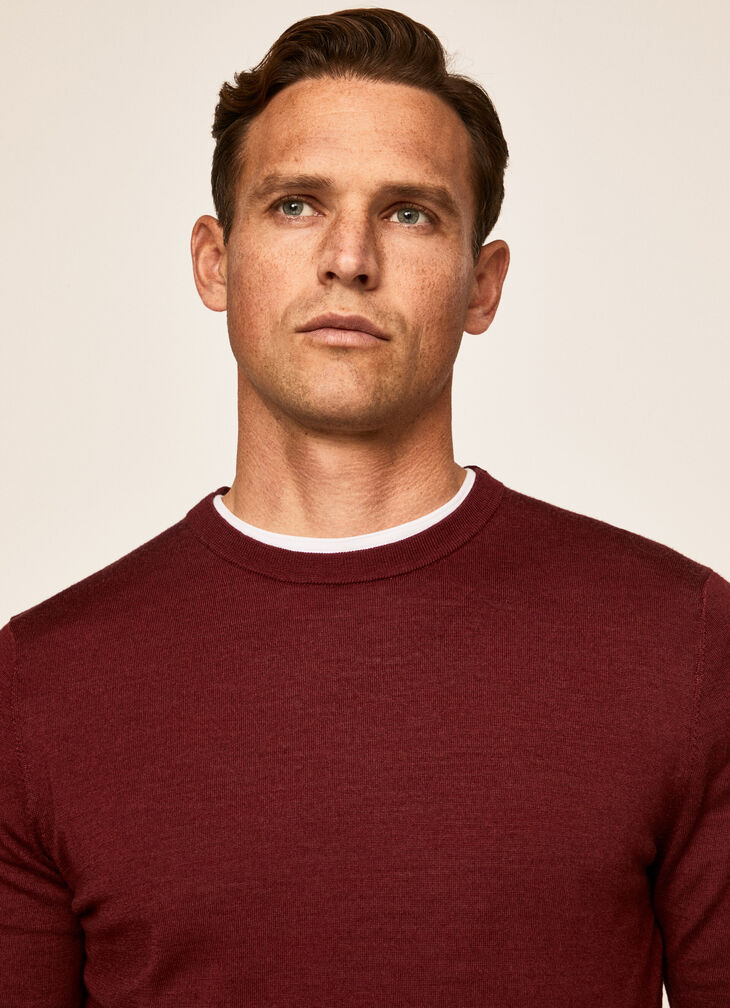 Merino wool silk jumper