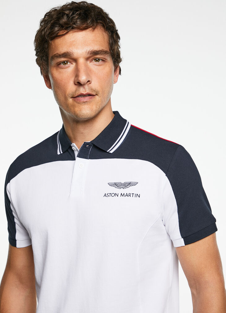 Motor inspired polo shirt