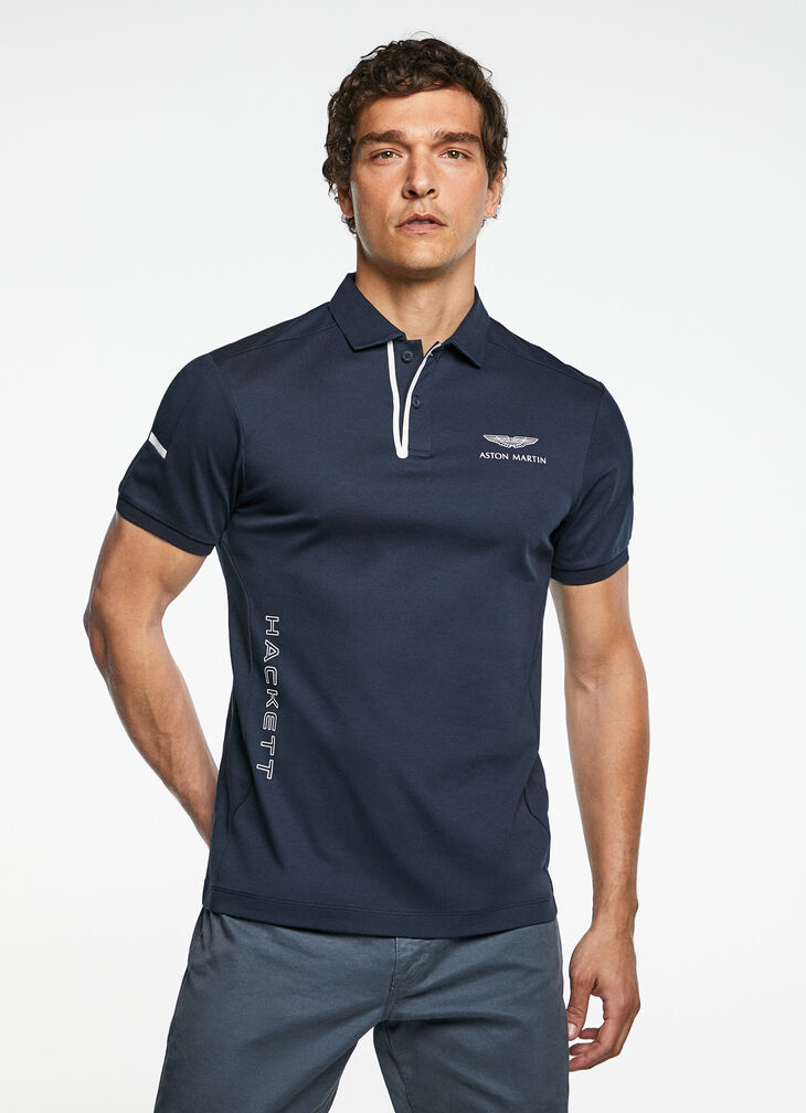 Motor inspired polo shirt