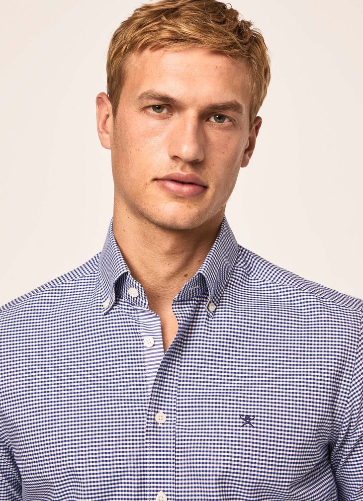 Gingham cotton shirt