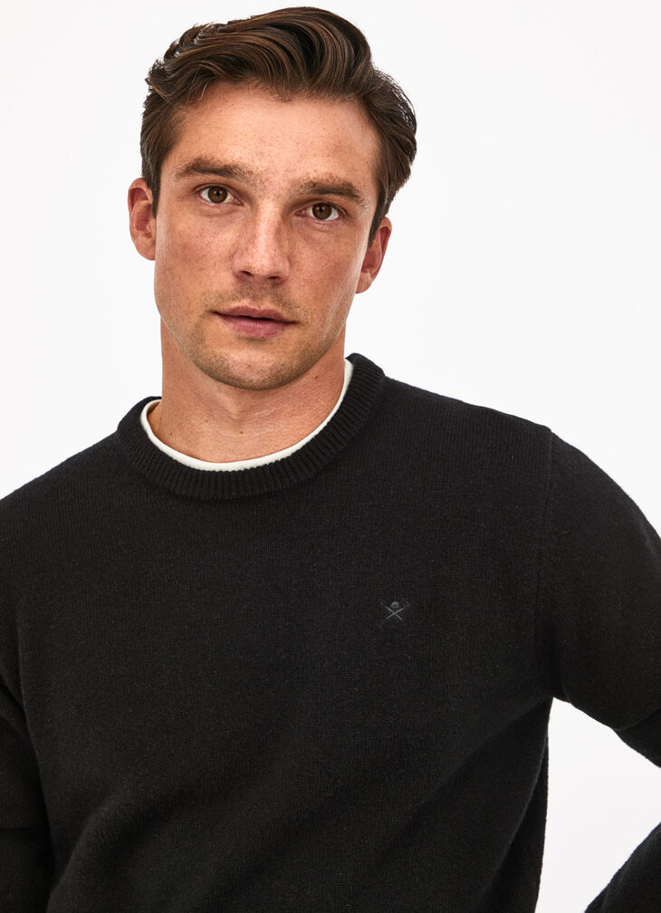 Lambswool crew neck jumper