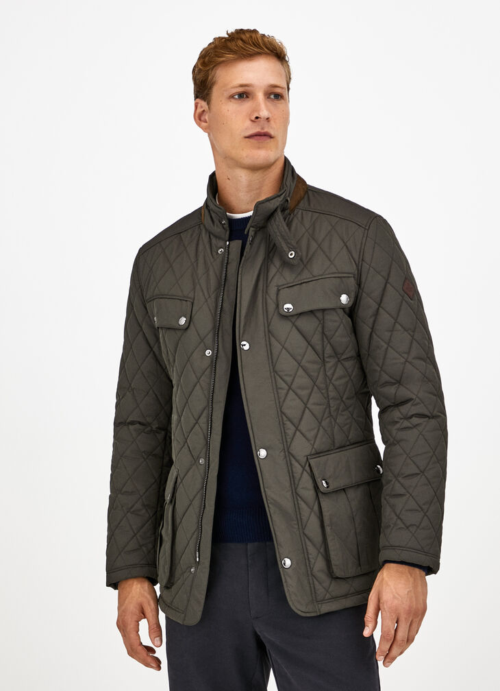 Diamond quilted jacket