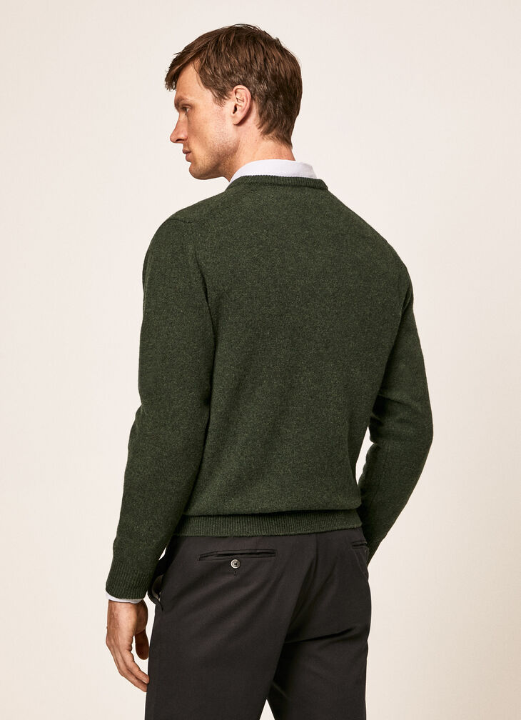 Lambswool V-neck jumper