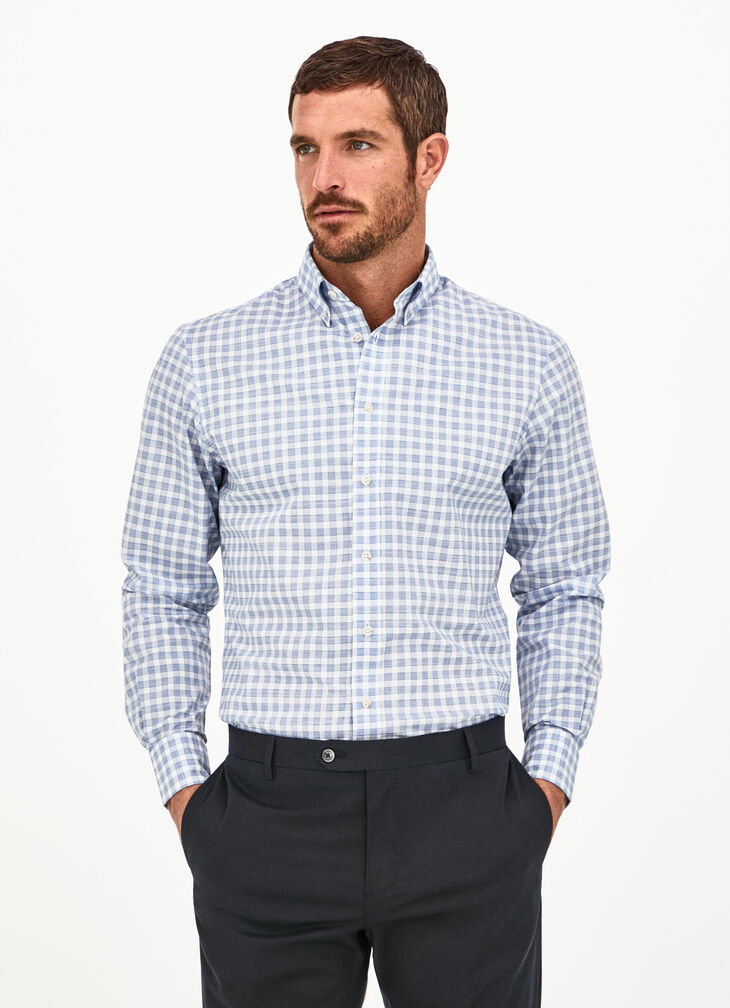 Check print shirt