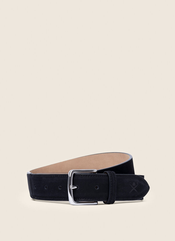Plain leather belt
