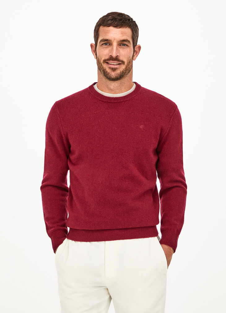 Lambswool crew neck jumper