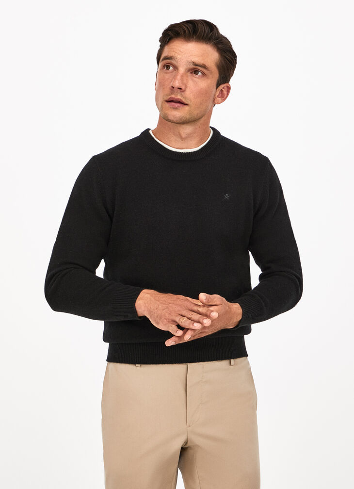 Lambswool crew neck jumper