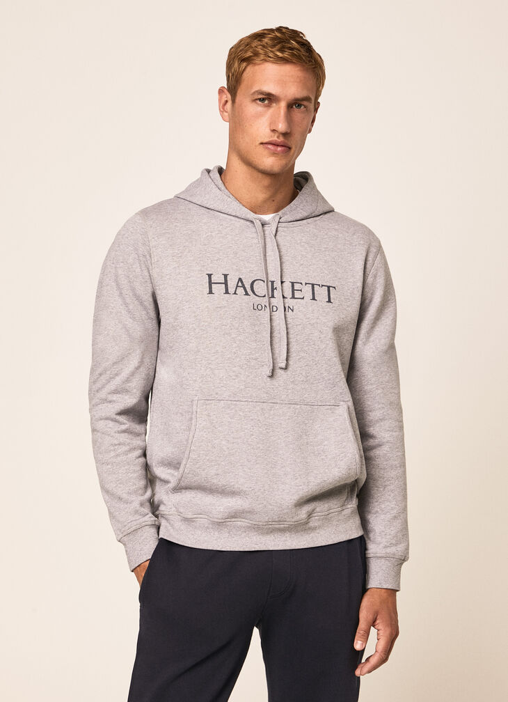 Hooded cotton sweatshirt