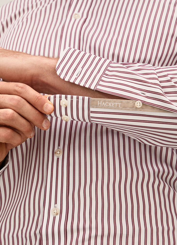 Bi-colour stripe shirt