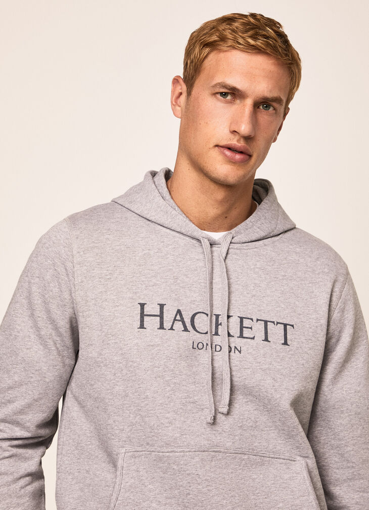 Hooded cotton sweatshirt