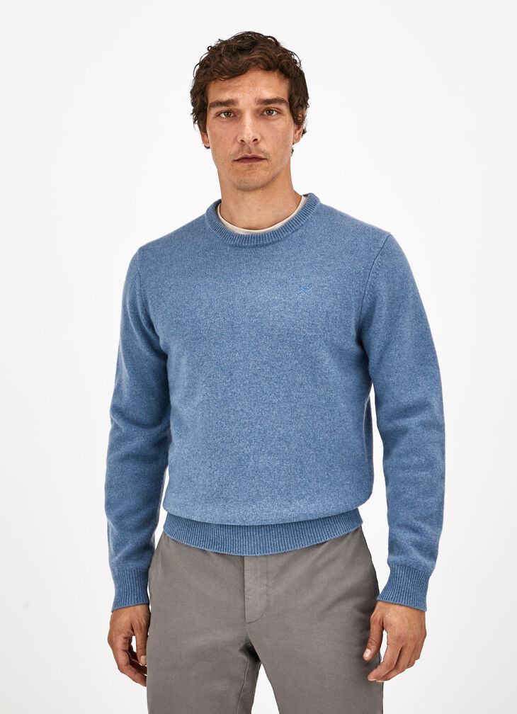 Lambswool crew neck jumper
