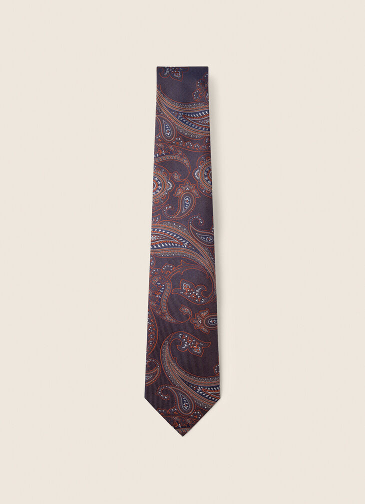 Silk paisley tie
