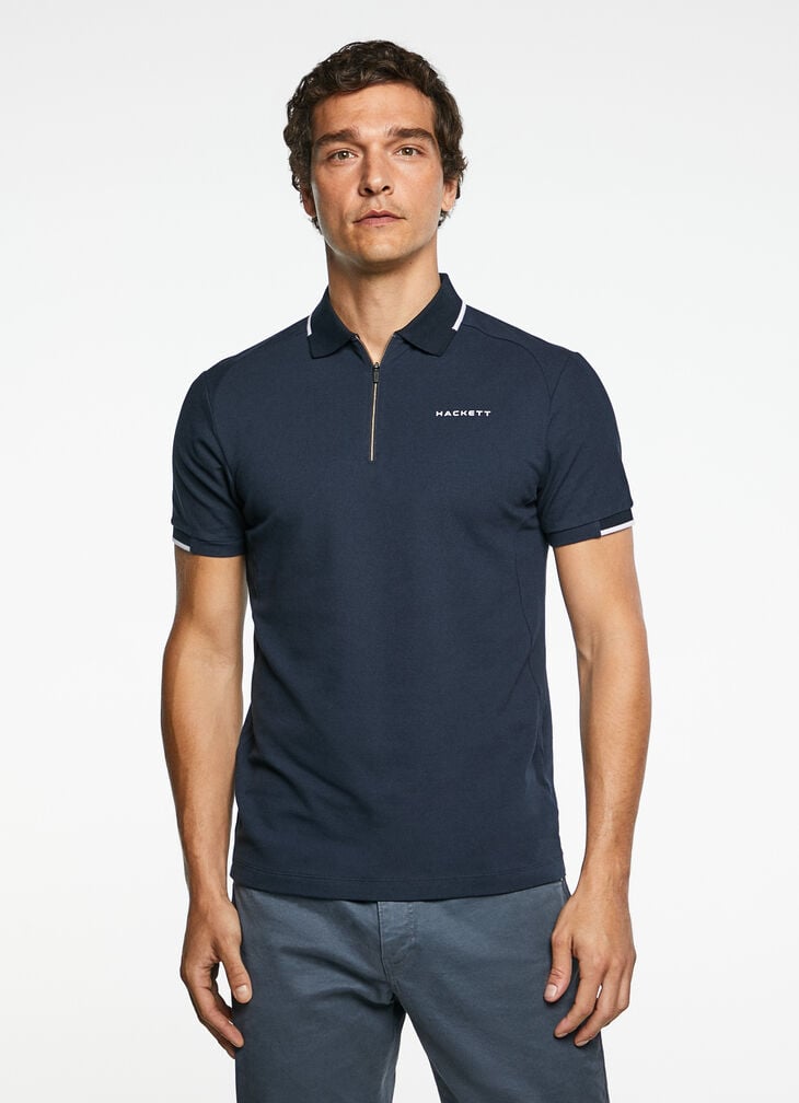 Cotton short sleeve polo