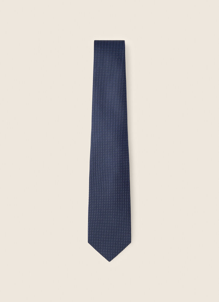 Silk polka dot tie