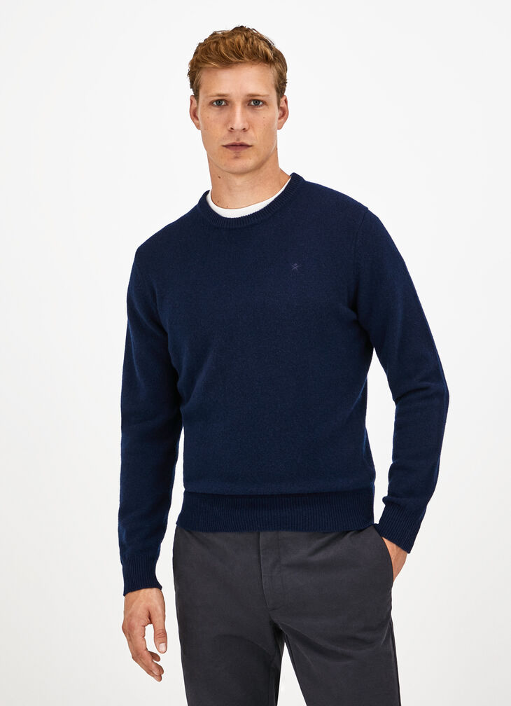 Lambswool crew neck jumper