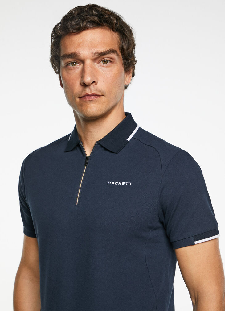 Cotton short sleeve polo