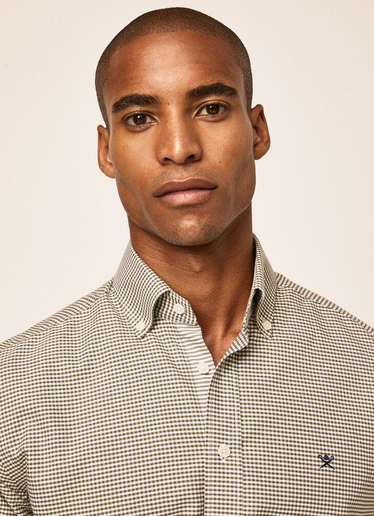 Gingham cotton shirt