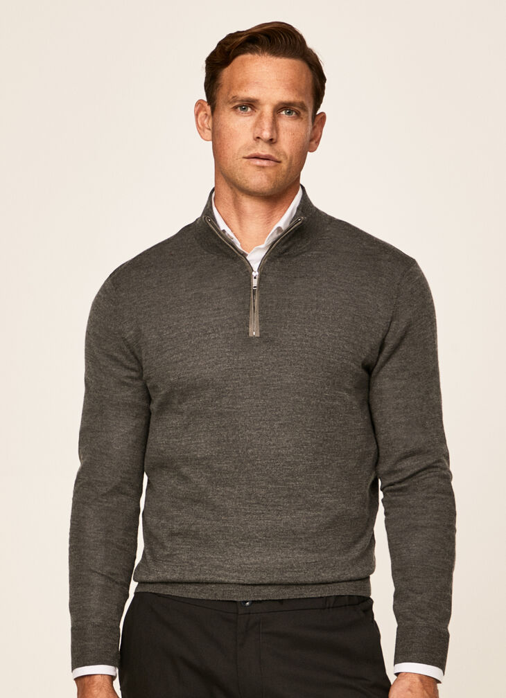 Merino wool silk jumper
