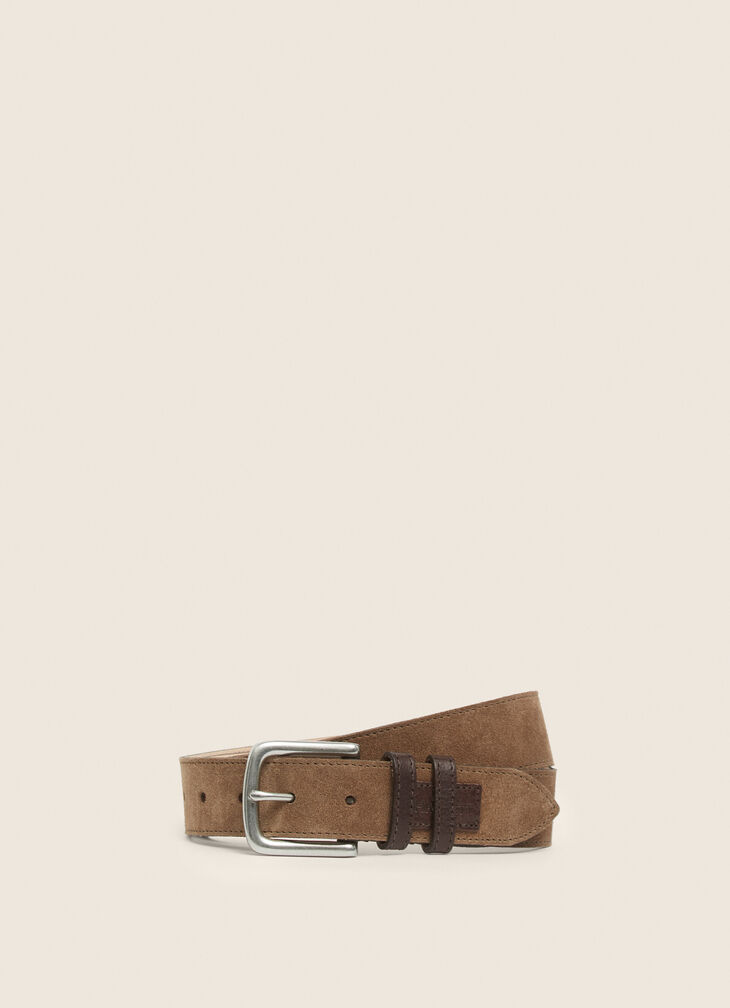 Suede belt