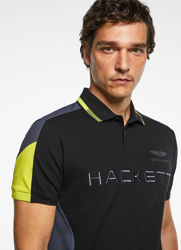 Motor inspired polo shirt