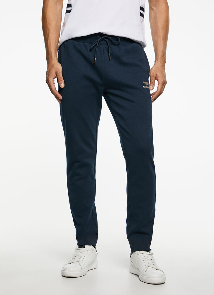 Elastic cotton joggers