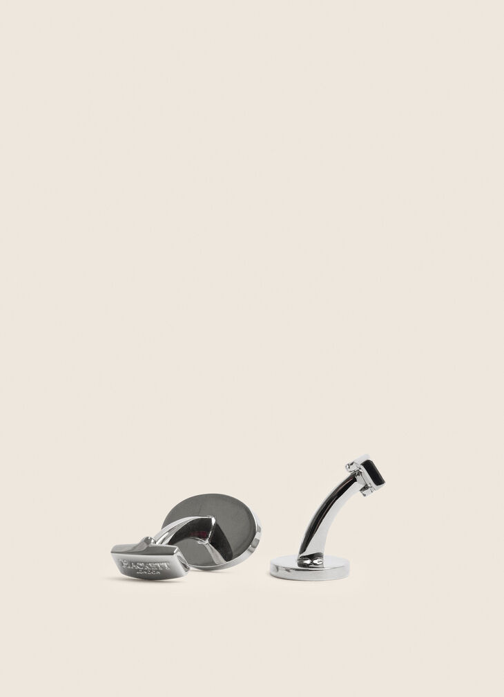 Oval-shaped cufflinks