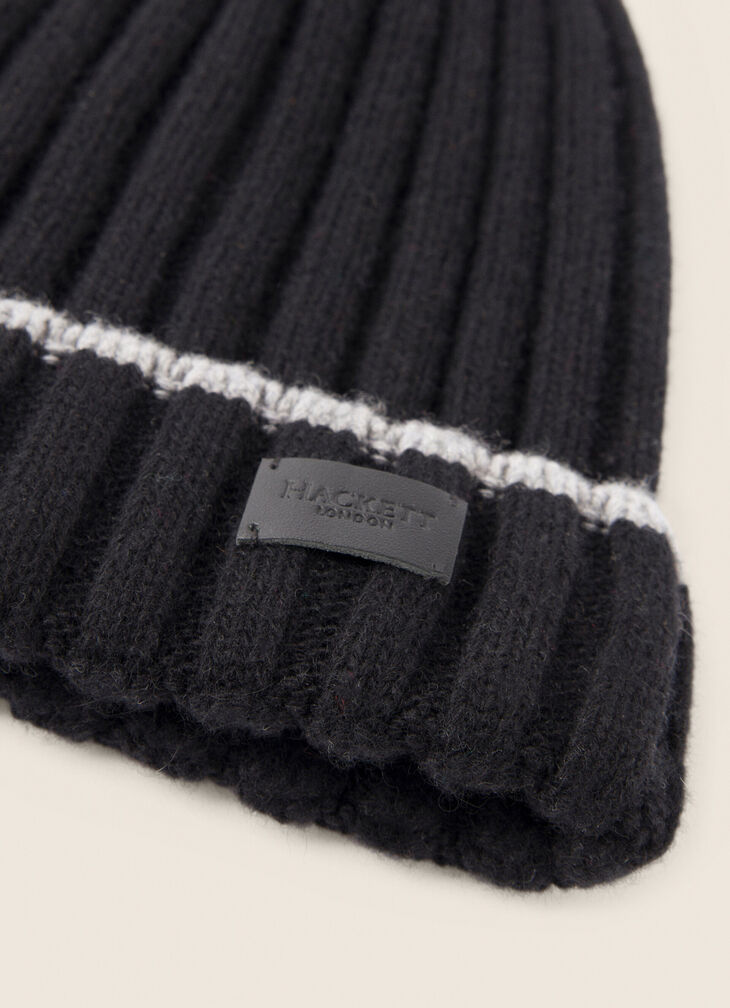 Ribbed beanie hat