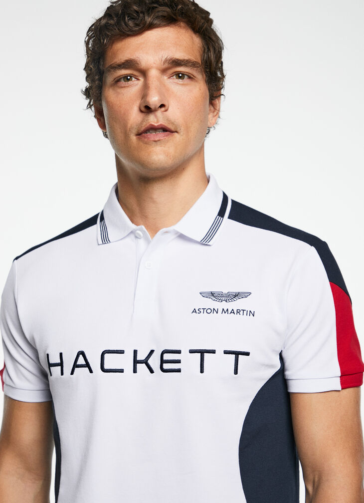 Motor inspired polo shirt