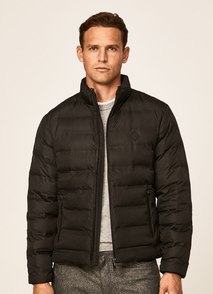 Motor inspired quilted jacket