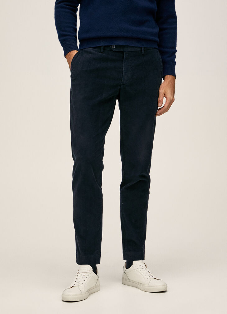 Corduroy chino trousers